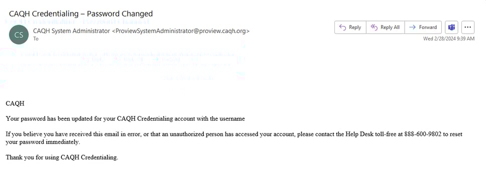 PW Reset Success Email No Blockout