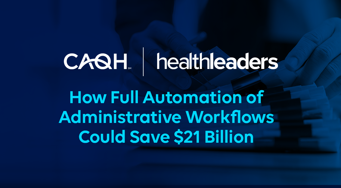 HealthLeaders Media: CAQH Data Highlights Revenue Cycle Readiness for New Regulations