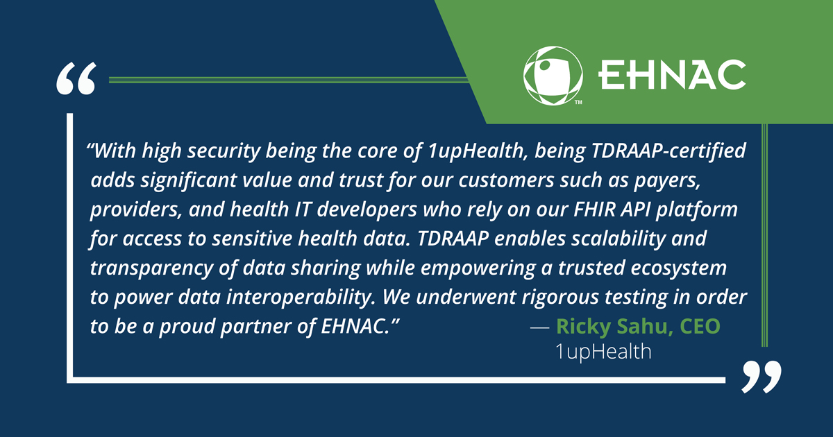 Quote from Ricky Sahu, CEO of 1upHealth