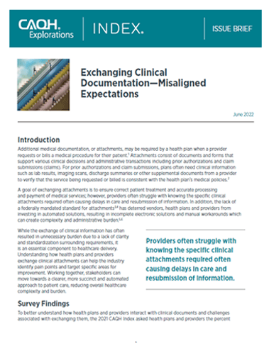 Clinical Documentation Issue Brief